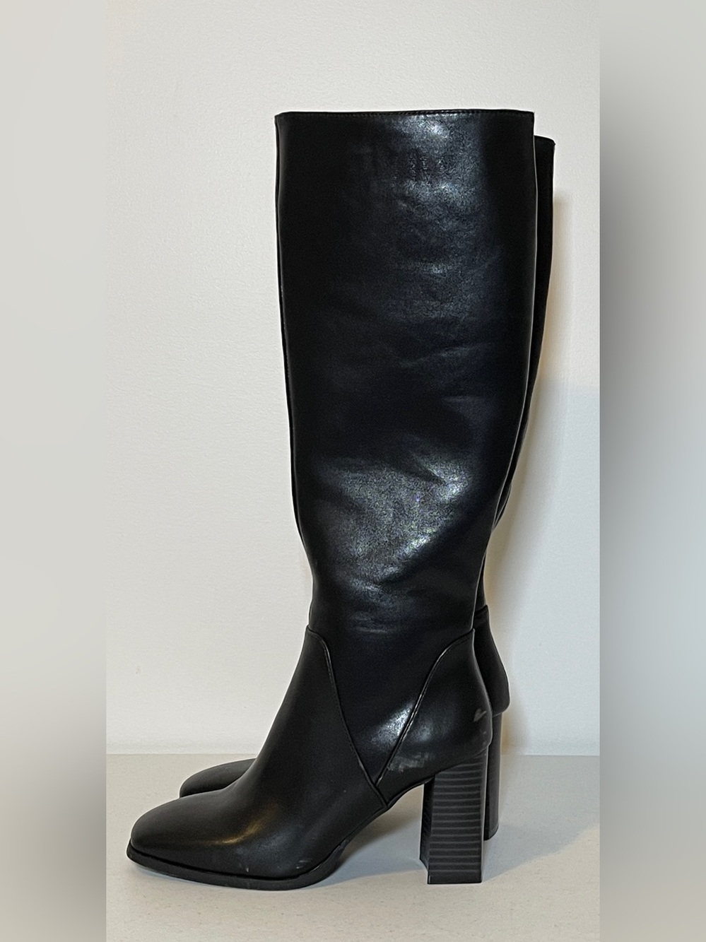 Joe Fresh Women's Black High Heel Knee Boots - Sleek Tall Fashion Boots